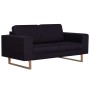 Juego de sofás 2 piezas de tela negro by vidaXL, Sofas - Ref: Foro24-276863, Price: 850,52 €, Discount: %