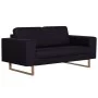 Zweiteiliges schwarzes Stoffsofa-Set von vidaXL, Sofas - Ref: Foro24-276863, Preis: 837,54 €, Rabatt: %