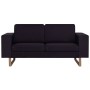 Juego de sofás 2 piezas de tela negro by vidaXL, Sofas - Ref: Foro24-276863, Price: 850,52 €, Discount: %