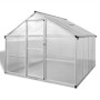 Invernadero de aluminio reforzado con estructura base 6,05 m² de vidaXL, Invernaderos - Ref: Foro24-41318, Precio: 605,79 €, ...