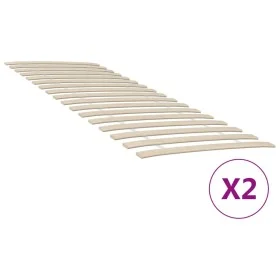 Slatted bases with 34 slats 2 units 70x200 cm by vidaXL, Beds and slatted bases - Ref: Foro24-3203719, Price: 61,98 €, Discou...