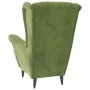 Sillón de terciopelo verde claro de vidaXL, Sillones - Ref: Foro24-324062, Precio: 212,03 €, Descuento: %