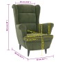 Hellgrüner Samtsessel von vidaXL, Sessel - Ref: Foro24-324062, Preis: 218,09 €, Rabatt: %