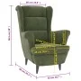 Sillón de terciopelo verde claro de vidaXL, Sillones - Ref: Foro24-324062, Precio: 212,03 €, Descuento: %