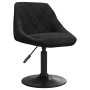 Sillas de comedor giratorias 4 unidades terciopelo negro