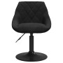 Sillas de comedor giratorias 4 unidades terciopelo negro