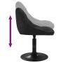 Sillas de comedor giratorias 4 unidades terciopelo negro