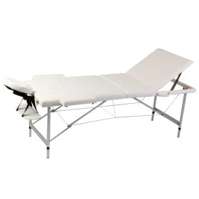 3-section folding massage table, white aluminum by vidaXL, massage tables - Ref: Foro24-110089, Price: 182,40 €, Discount: %