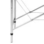 3-section folding massage table, white aluminum by vidaXL, massage tables - Ref: Foro24-110089, Price: 182,40 €, Discount: %
