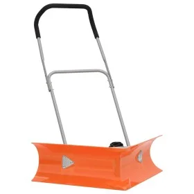 Double angle snow shovel extendable handle orange steel by vidaXL, snow shovels - Ref: Foro24-364820, Price: 73,40 €, Discoun...