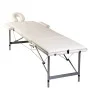 3-section folding massage table, white aluminum by vidaXL, massage tables - Ref: Foro24-110089, Price: 182,40 €, Discount: %