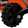 Doppelwinkel-Schneeschaufel mit ausziehbarem Griff aus orangefarbenem Stahl von vidaXL, Schneeschaufeln - Ref: Foro24-364820,...