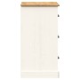 Aparador con cajones VIGO madera maciza pino blanco 78x40x75 cm