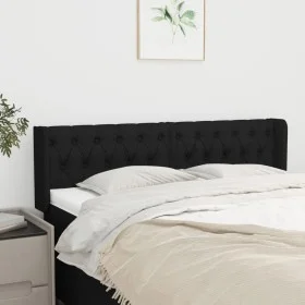 Black fabric headboard 147x16x78/88 cm by vidaXL, Headboards and footboards - Ref: Foro24-3119104, Price: 67,91 €, Discount: %