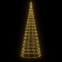 Árbol de Navidad LED para mástil, 550 LED, blanco cálido, 300 cm