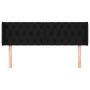 Cabecero de tela negro 147x16x78/88 cm de vidaXL, Cabeceros y pies de cama - Ref: Foro24-3119104, Precio: 68,45 €, Descuento: %