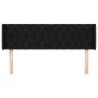 Cabecero de tela negro 147x16x78/88 cm de vidaXL, Cabeceros y pies de cama - Ref: Foro24-3119104, Precio: 67,87 €, Descuento: %