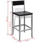 Hohe Tisch- und Küchenbarhocker von vidaXL, Möbelsets für Küchen und Esszimmer - Ref: Foro24-241495, Preis: 109,06 €, Rabatt: %