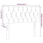 LED-Kopfteil aus rosa Samt, 100 x 7 x 78/88 cm von vidaXL, Kopf- und Fußteile - Ref: Foro24-3121995, Preis: 66,17 €, Rabatt: %