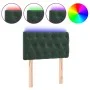 Dark green velvet LED headboard 80x7x78/88 cm by vidaXL, Headboards and footboards - Ref: Foro24-3121981, Price: 54,62 €, Dis...