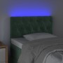LED-Kopfteil aus dunkelgrünem Samt, 80 x 7 x 78/88 cm von vidaXL, Kopf- und Fußteile - Ref: Foro24-3121981, Preis: 51,13 €, R...