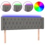 Dunkelgraues Stoffkopfteil mit LED 147x16x78/88 cm von vidaXL, Kopf- und Fußteile - Ref: Foro24-3123571, Preis: 82,05 €, Raba...