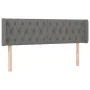 Dark gray fabric headboard with LED 147x16x78/88 cm by vidaXL, Headboards and footboards - Ref: Foro24-3123571, Price: 83,43 ...