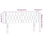 Dunkelgraues Stoffkopfteil mit LED 147x16x78/88 cm von vidaXL, Kopf- und Fußteile - Ref: Foro24-3123571, Preis: 82,05 €, Raba...