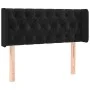 Kopfteil aus schwarzem Samt mit LED 103x16x78/88 cm von vidaXL, Kopf- und Fußteile - Ref: Foro24-3123616, Preis: 66,15 €, Rab...