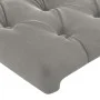 Light gray velvet headboard with LED 83x16x78/88 cm by vidaXL, Headboards and footboards - Ref: Foro24-3123602, Price: 61,35 ...