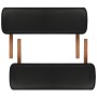 Folding massage table 2 zones black wooden structure by vidaXL, massage tables - Ref: Foro24-110077, Price: 154,50 €, Discoun...