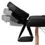 Folding massage table 2 zones black wooden structure by vidaXL, massage tables - Ref: Foro24-110077, Price: 154,50 €, Discoun...