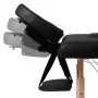 Folding massage table 2 zones black wooden structure by vidaXL, massage tables - Ref: Foro24-110077, Price: 151,84 €, Discoun...