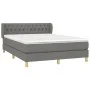 Box spring bed with dark gray fabric mattress 140x200 cm by vidaXL, Beds and slatted bases - Ref: Foro24-3127046, Price: 440,...