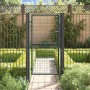 Puerta de jardín de malla de acero galvanizado, 100 x 175 cm