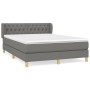 Box spring bed with dark gray fabric mattress 140x190 cm by vidaXL, Beds and slatted bases - Ref: Foro24-3127038, Price: 509,...