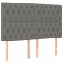 Box spring bed with dark gray fabric mattress 140x200 cm by vidaXL, Beds and slatted bases - Ref: Foro24-3128206, Price: 523,...