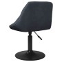 Sillas de comedor giratorias 4 unidades terciopelo gris oscuro