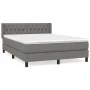 Box spring bed with dark gray fabric mattress 140x190 cm by vidaXL, Beds and slatted bases - Ref: Foro24-3129946, Price: 472,...