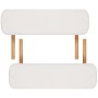 Folding massage table 3 zones cream wood structure by vidaXL, massage tables - Ref: Foro24-110082, Price: 160,29 €, Discount: %