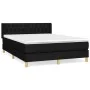 Cama box spring con colchón tela negro 140x190 cm de vidaXL, Camas y somieres - Ref: Foro24-3130507, Precio: 449,72 €, Descue...