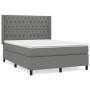 Boxspringbett mit dunkelgrauer Stoffmatratze 140x190 cm von vidaXL, Betten und Lattenroste - Ref: Foro24-3131666, Preis: 552,...