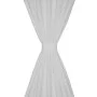 Micro-satin curtains with loops 2 units white 140x225 cm by vidaXL, Curtains and curtains - Ref: Foro24-130360, Price: 31,42 ...