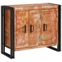 Sideboard con puertas Marrón Madera Recuperada Sólida y Metal