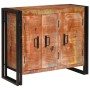 Sideboard con puertas Marrón Madera Recuperada Sólida y Metal