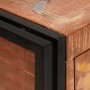 Sideboard con puertas Marrón Madera Recuperada Sólida y Metal