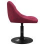 Sillas de comedor giratorias 4 unidades terciopelo rojo tinto