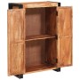 Highboard con Puertas Marrón Madera maciza de Acacia y Metal