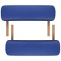 Klappbare Massageliege 2 Zonen, blaue Holzstruktur von vidaXL, Massageliegen - Ref: Foro24-110075, Preis: 179,49 €, Rabatt: %
