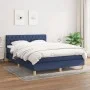 Cama box spring con colchón tela azul 140x200 cm de vidaXL, Camas y somieres - Ref: Foro24-3140863, Precio: 436,69 €, Descuen...